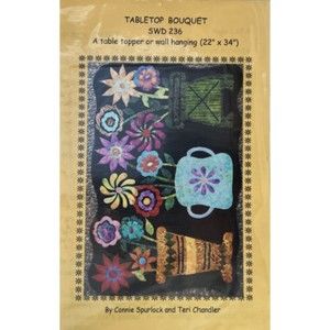Sew Wonderful Dreams - Tabletop Bouquet Applique Pattern - Size 22" x 34"